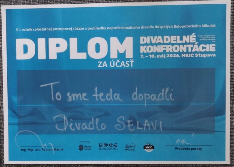 Divadelné konfrontácie 7. – 10. mája 2026 v Stupave